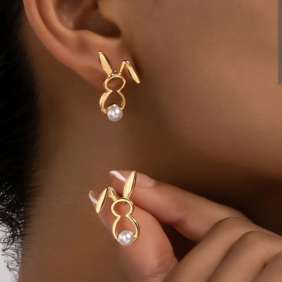 Fashion Jewelry Jewelry - Elegant Gold Pearl Drop Earrings